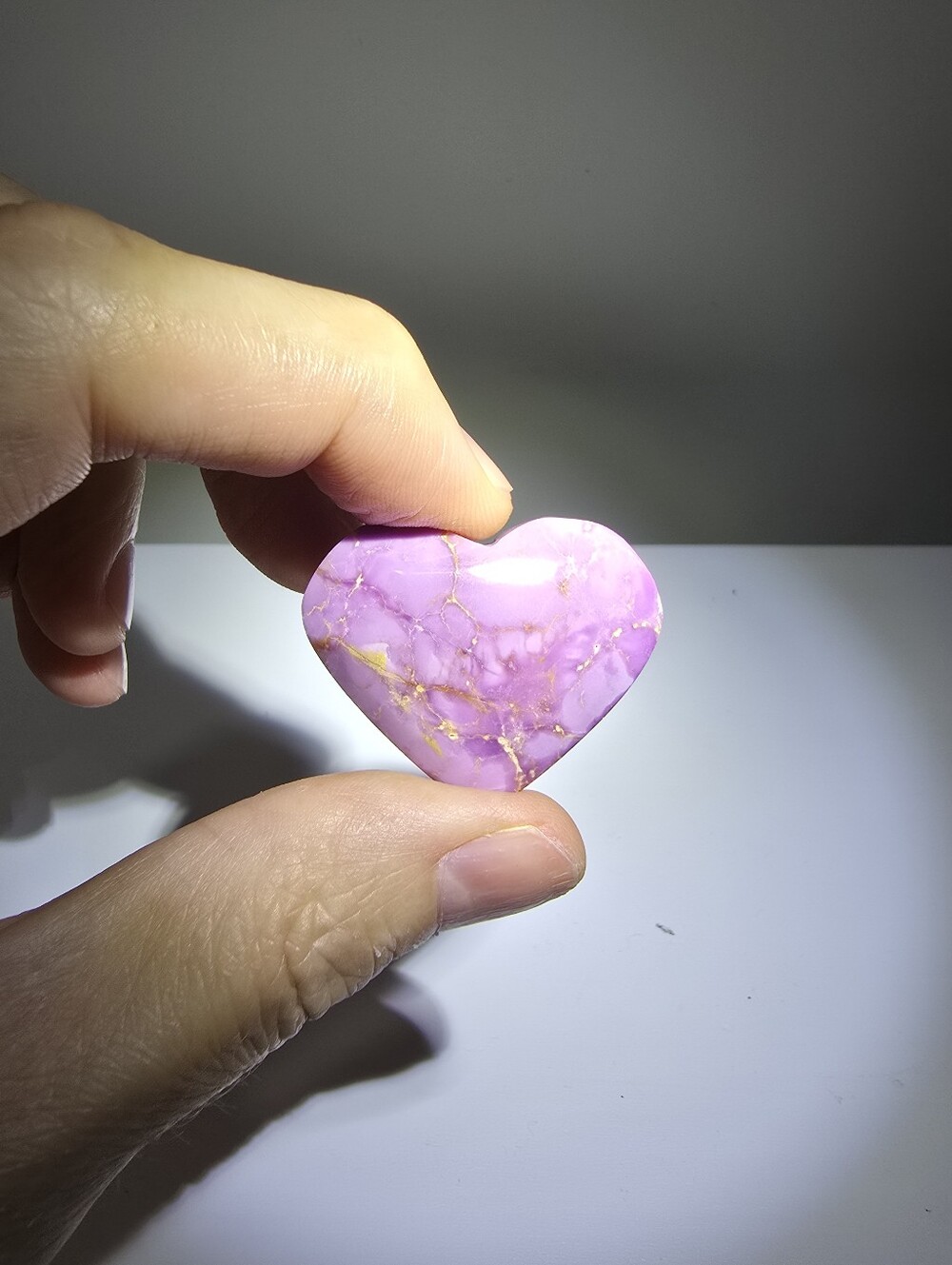Phosphosiderite Crystal Heart #A